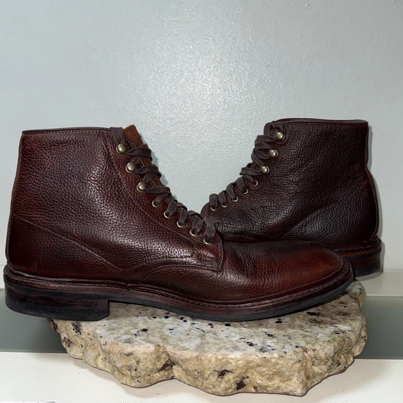 Allen Edmonds Higgins Mill Weatherproof Mens Boot Burgundy Chromexcel Leather 9 main image 7